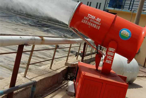 TDM-80喷雾机在威海垃圾处理厂降尘